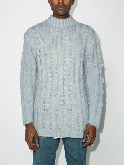 Our Legacy ribbed funnel neck jumper outlook