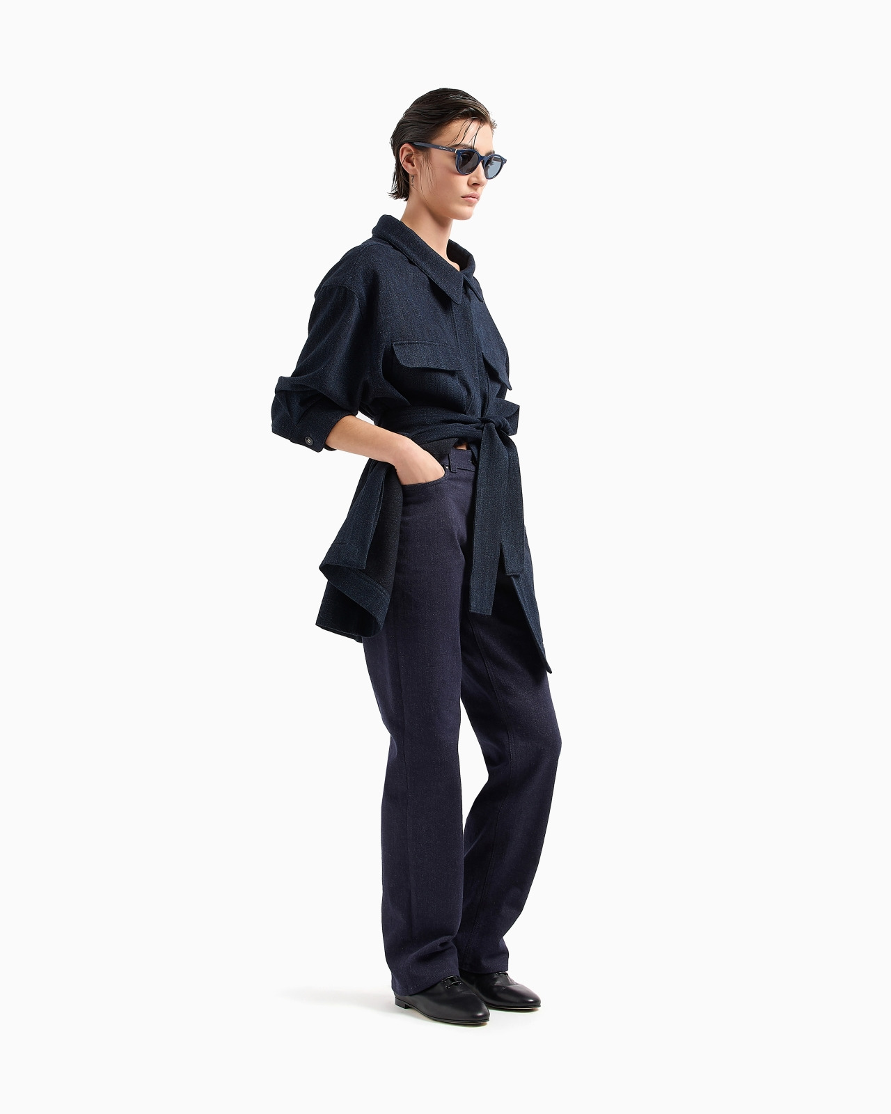 Denim Collection five-pocket trousers in stretch denim - 2