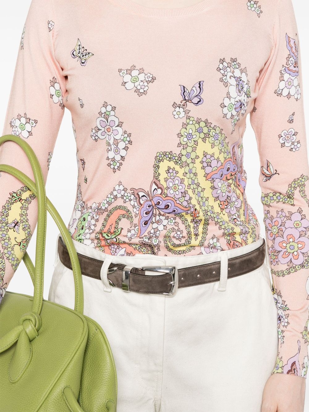 floral-print sweater - 5