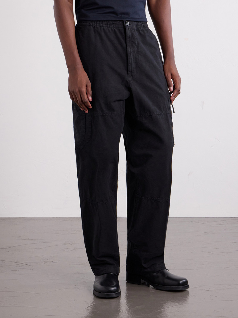 Wide-Leg Cotton Ripstop Cargo Trousers 3