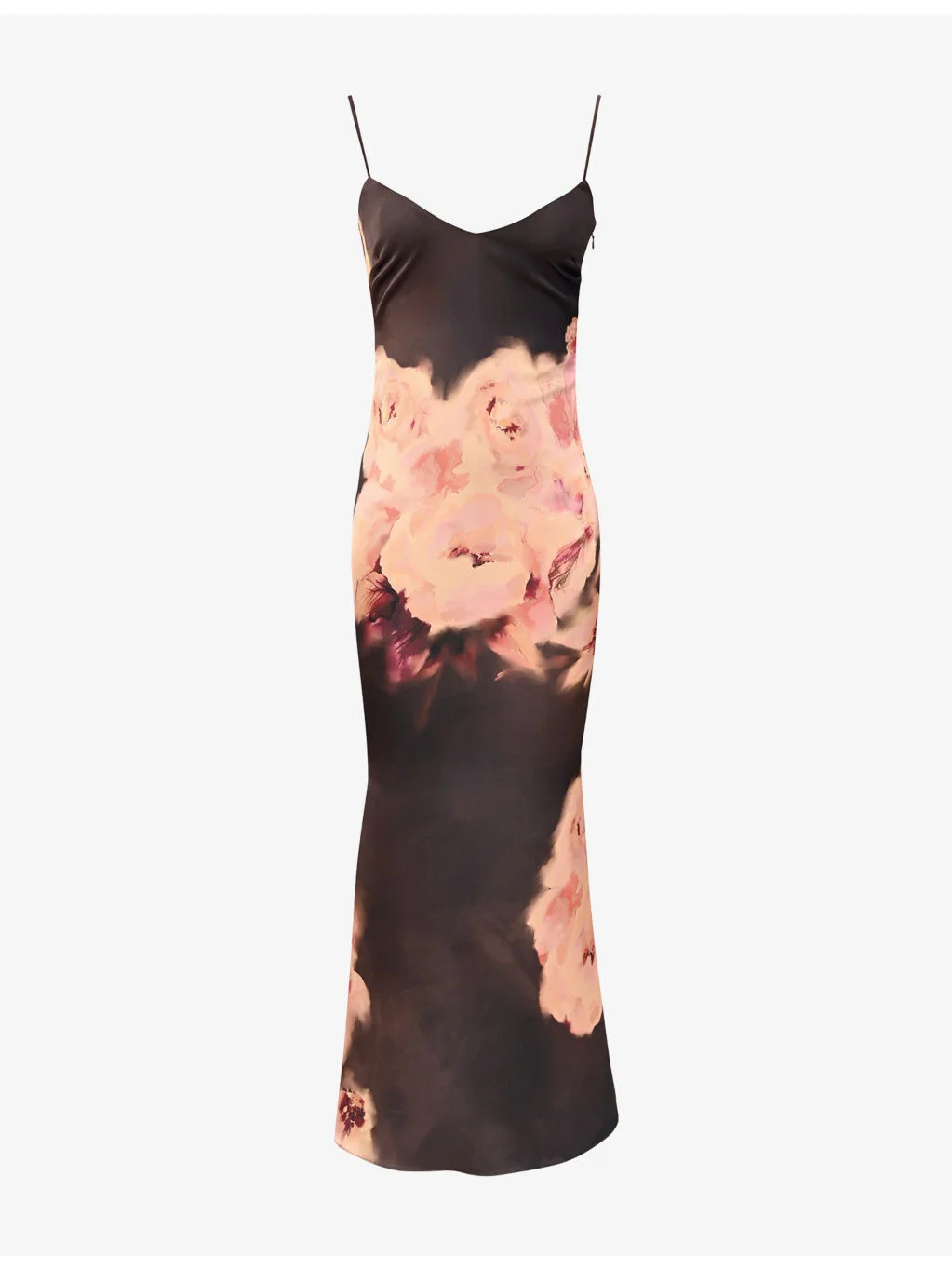Mariamma Floral-Print Satin Maxi Dress - 1
