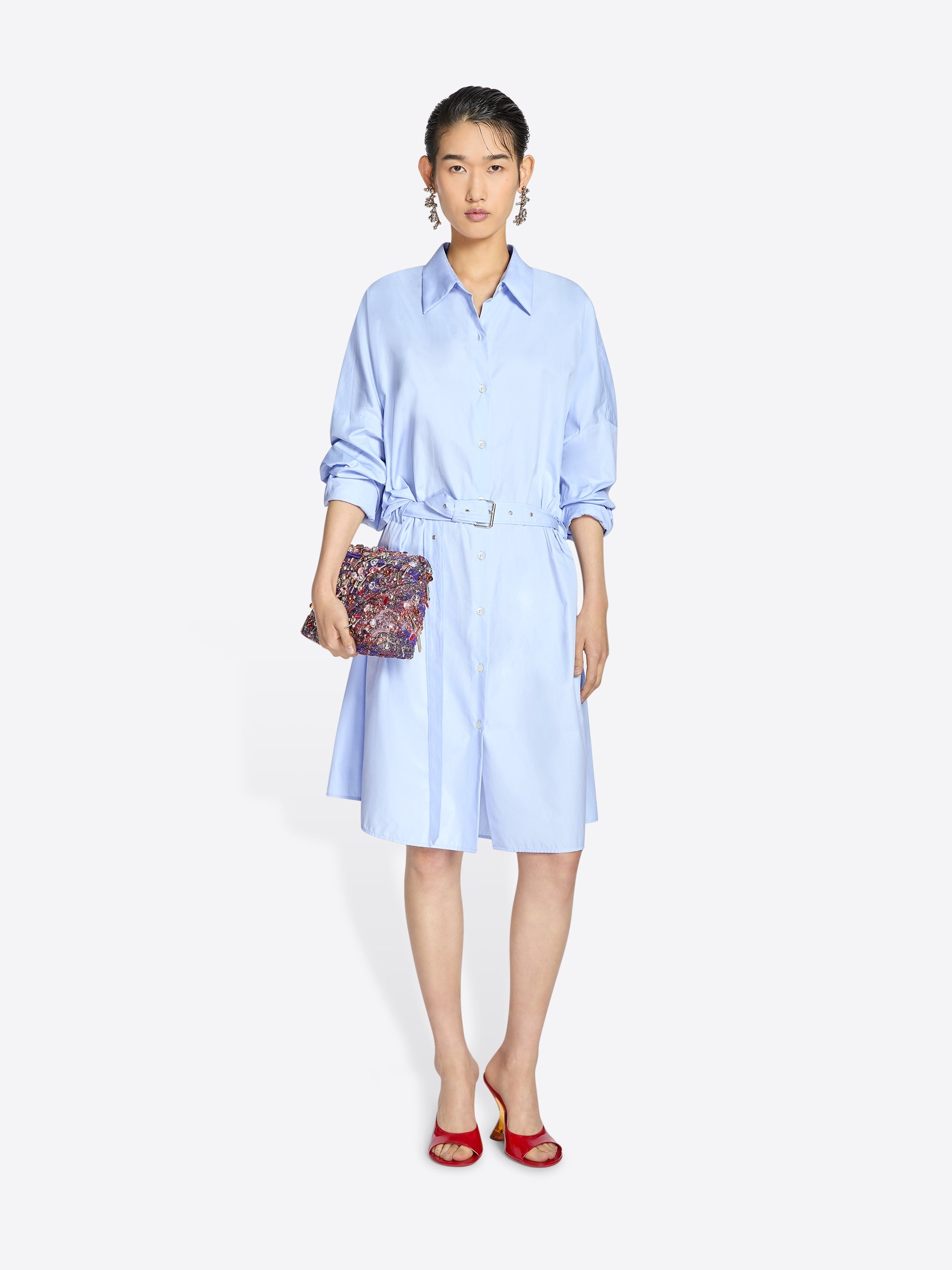 BELTED SHIRT DRESS - 2
