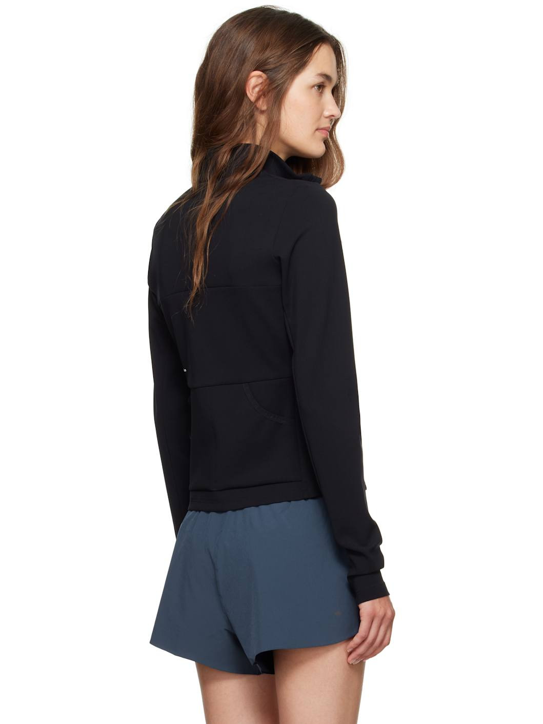 Black Studio Full Zip Midlayer Jacket - 3