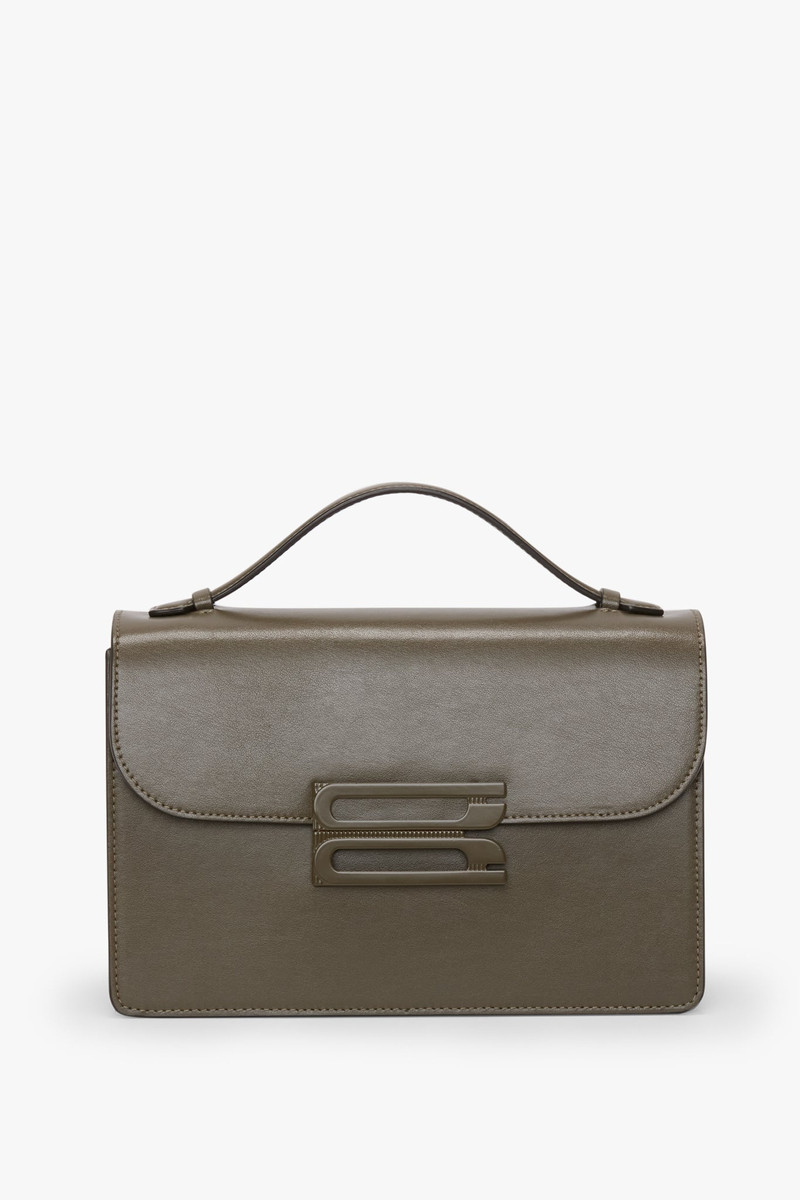 Tonal Dorian Bag In Dark Khaki Smooth Leather 3