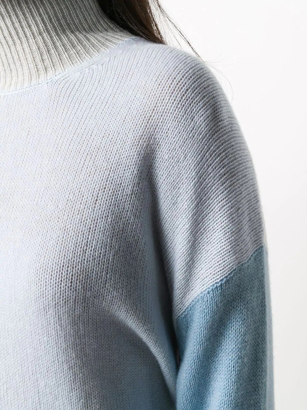 colour-block turtleneck jumper - 5