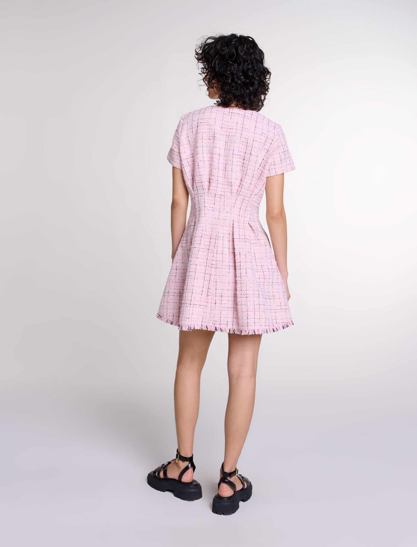 Tweed babydoll dress - 4