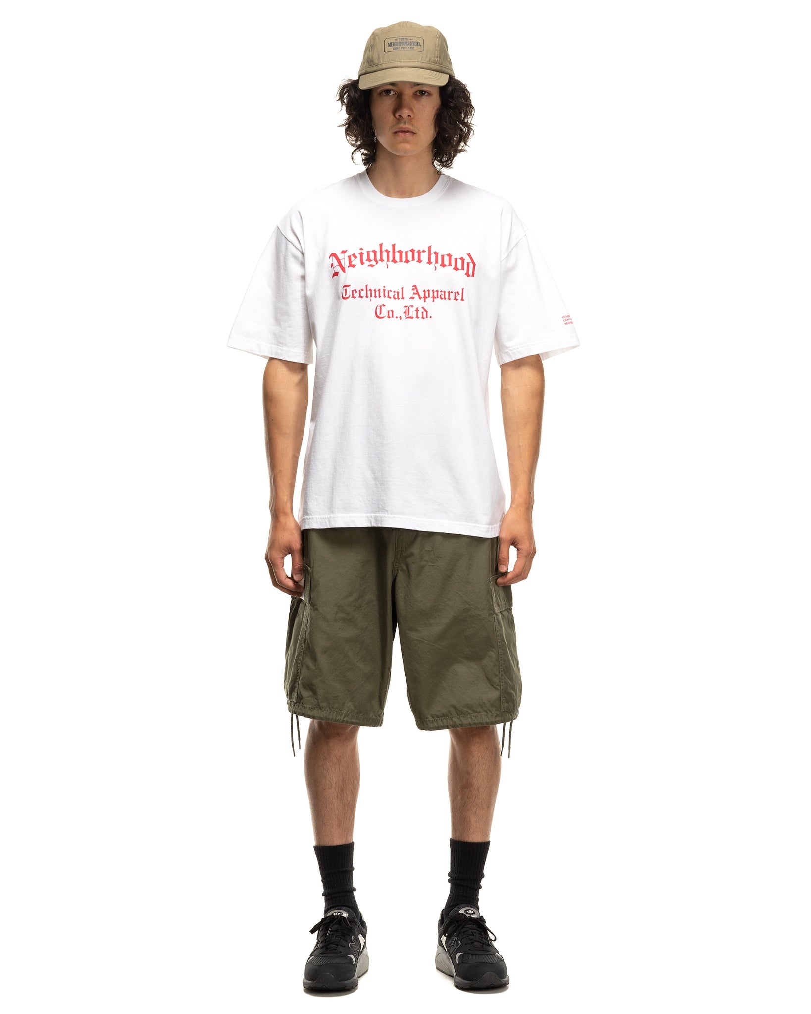 NEIGHBORHOOD NH 231 Spot . Tee SS-3 White x Red | REVERSIBLE