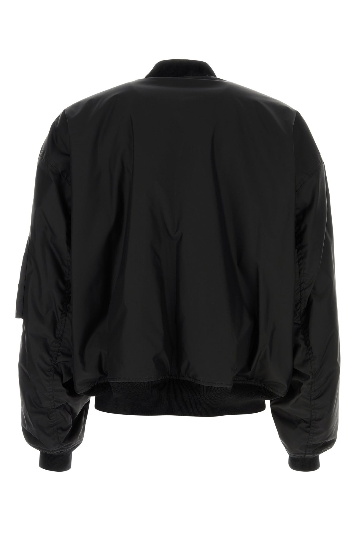 Black nylon bomber jacket - 2