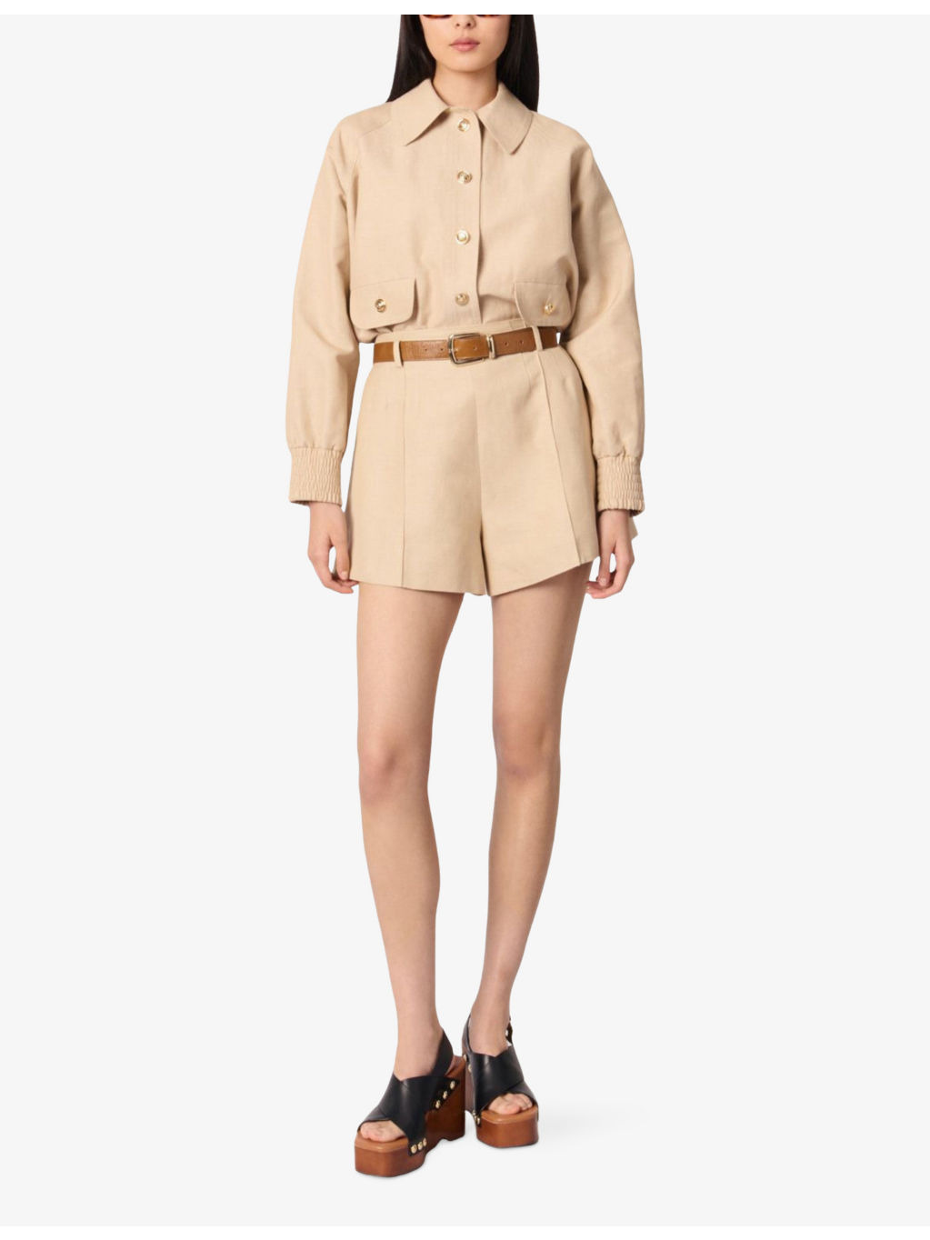 Darted Linen and Cotton-Blend Woven Shorts - 2