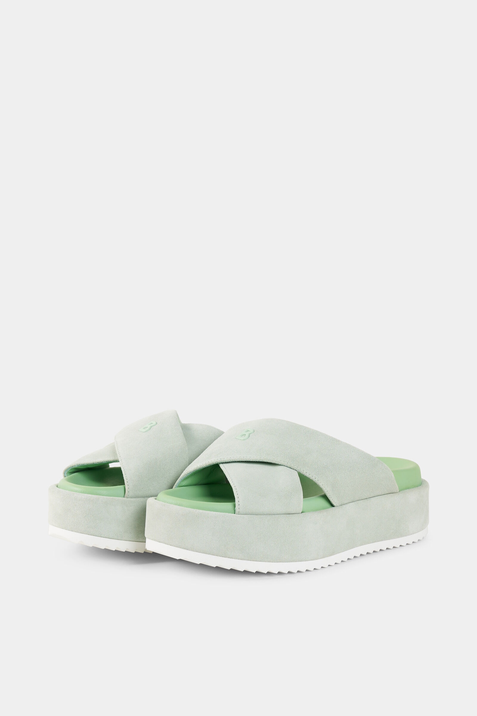 Sorrento platform sandals in Mint - 4