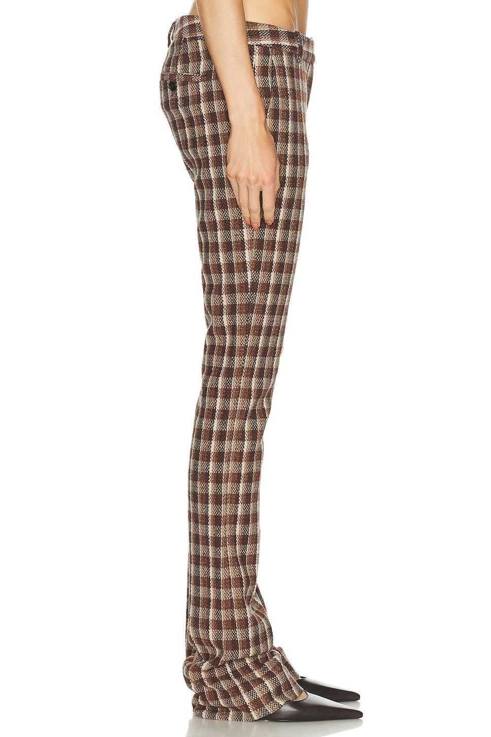 Pluffy Check Boucl Trouser - 3
