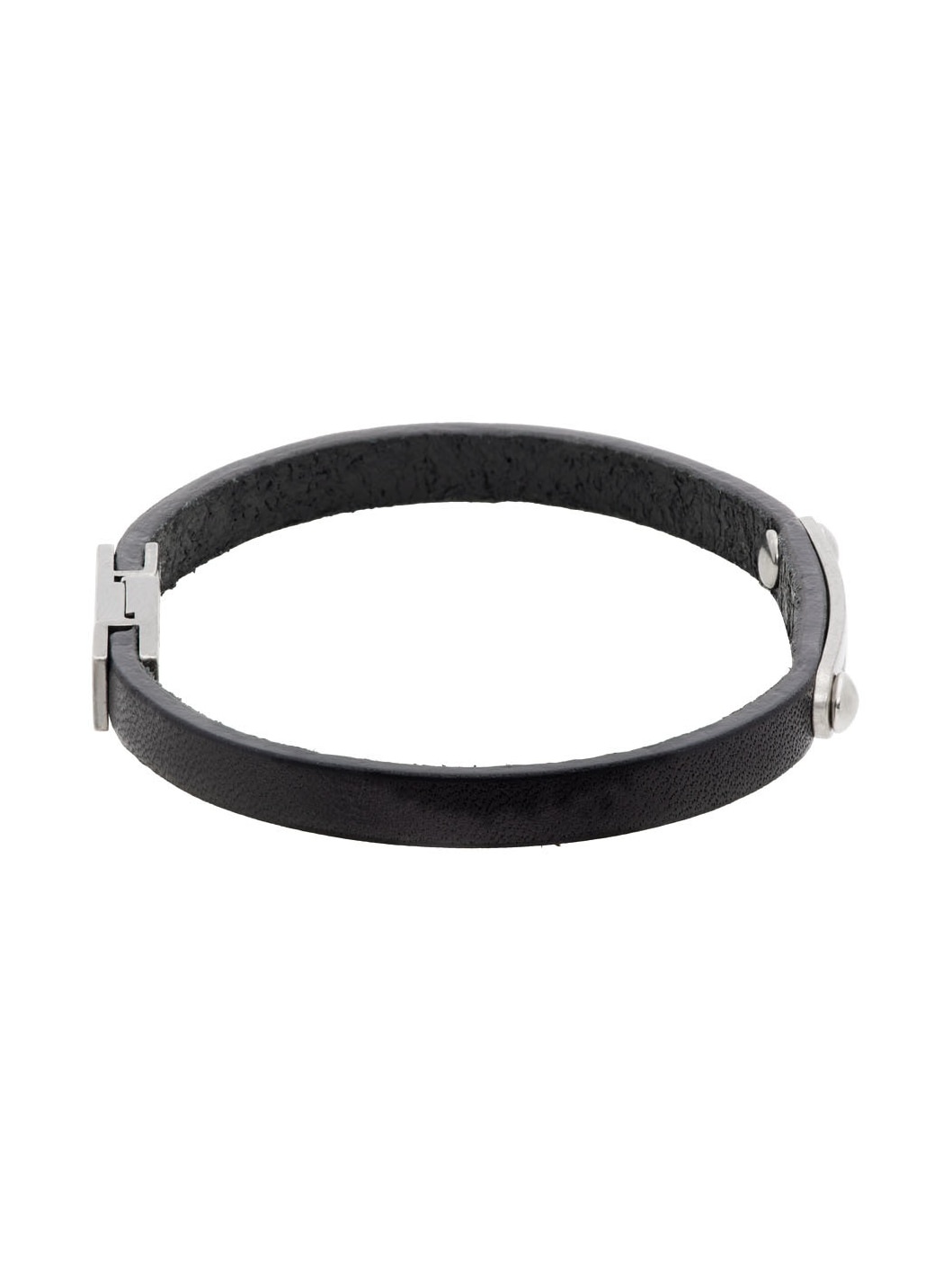 Black Thin ID Bracelet - 5