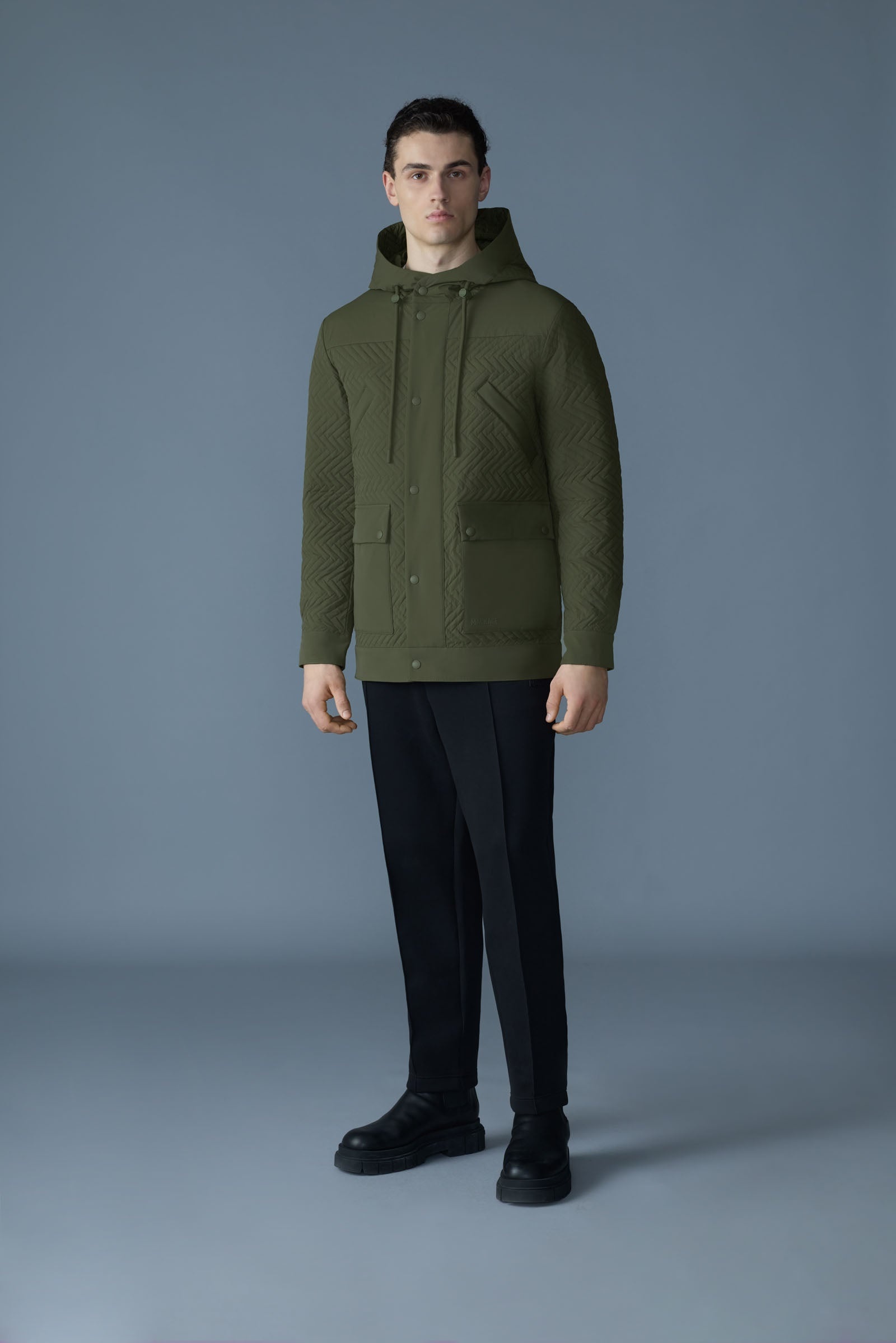 THIAGO Quilted Down Hooded Jacket - 1