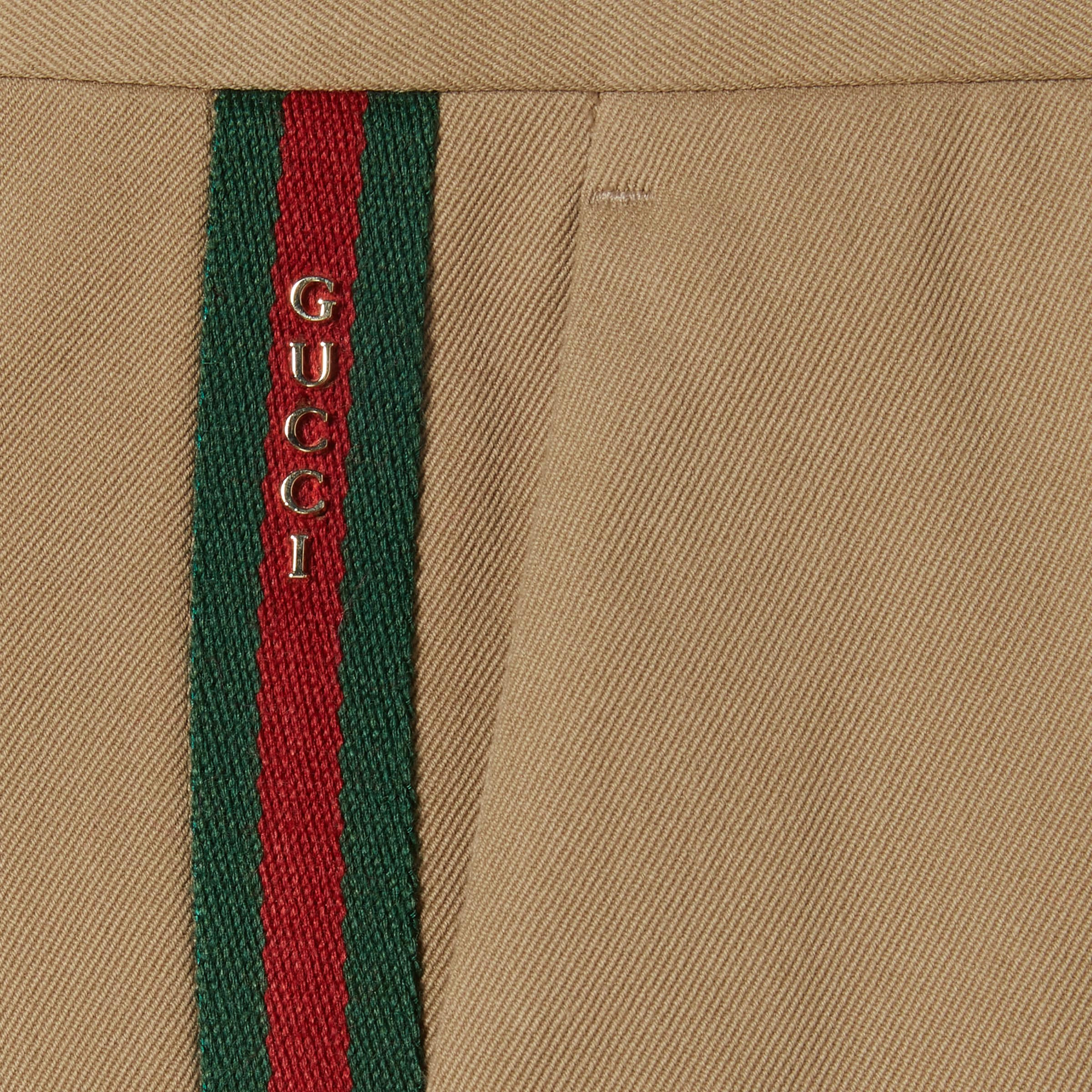 Cotton gabardine pant with Web - 8