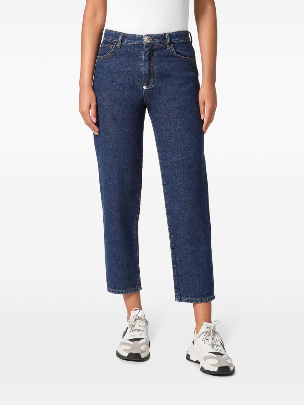 logo straight-leg jeans - 3