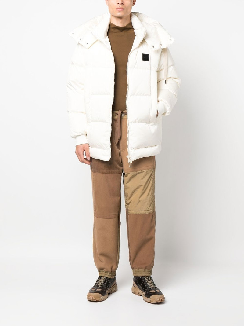 EMPORIO ARMANI panelled straight-leg trousers outlook