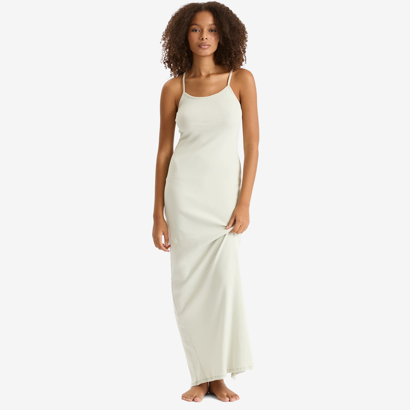 SKIMS Cotton Rib Long Tank Dress - 4