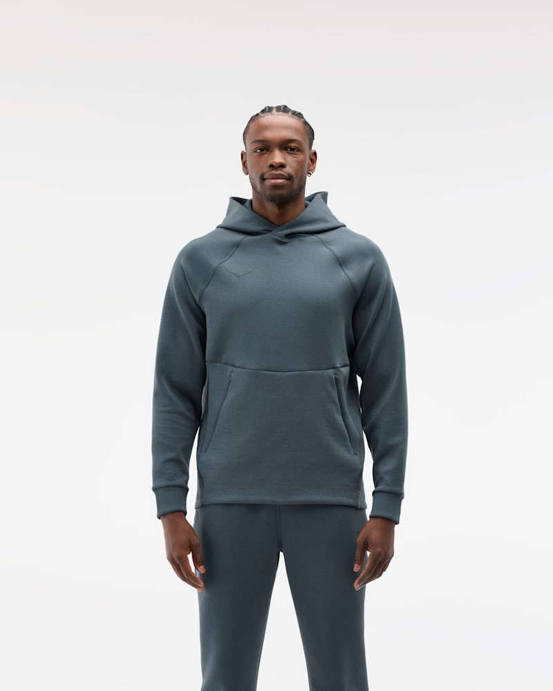 Men's Essential Recovery Hoodie in Faded Navy 1