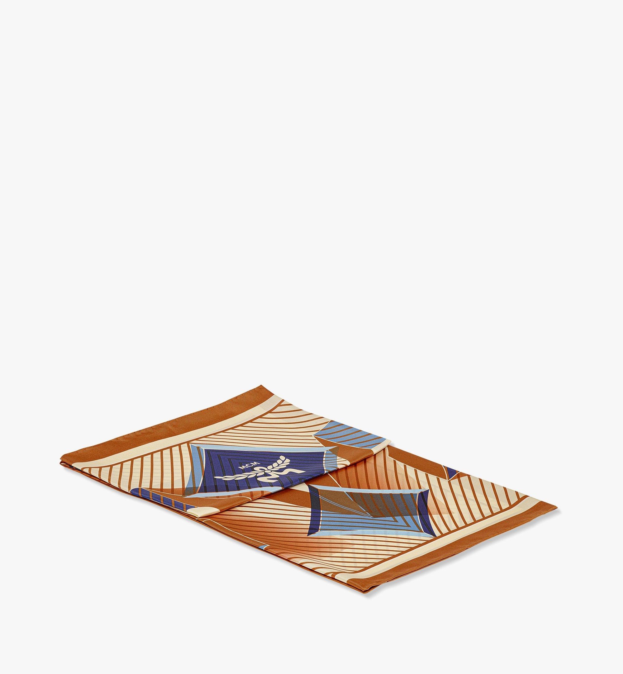 Abstract Logo Scarf in Organic Silk - 2