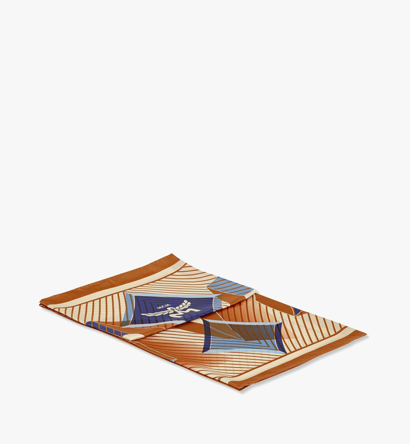 MCM Abstract Logo Scarf in Organic Silk outlook