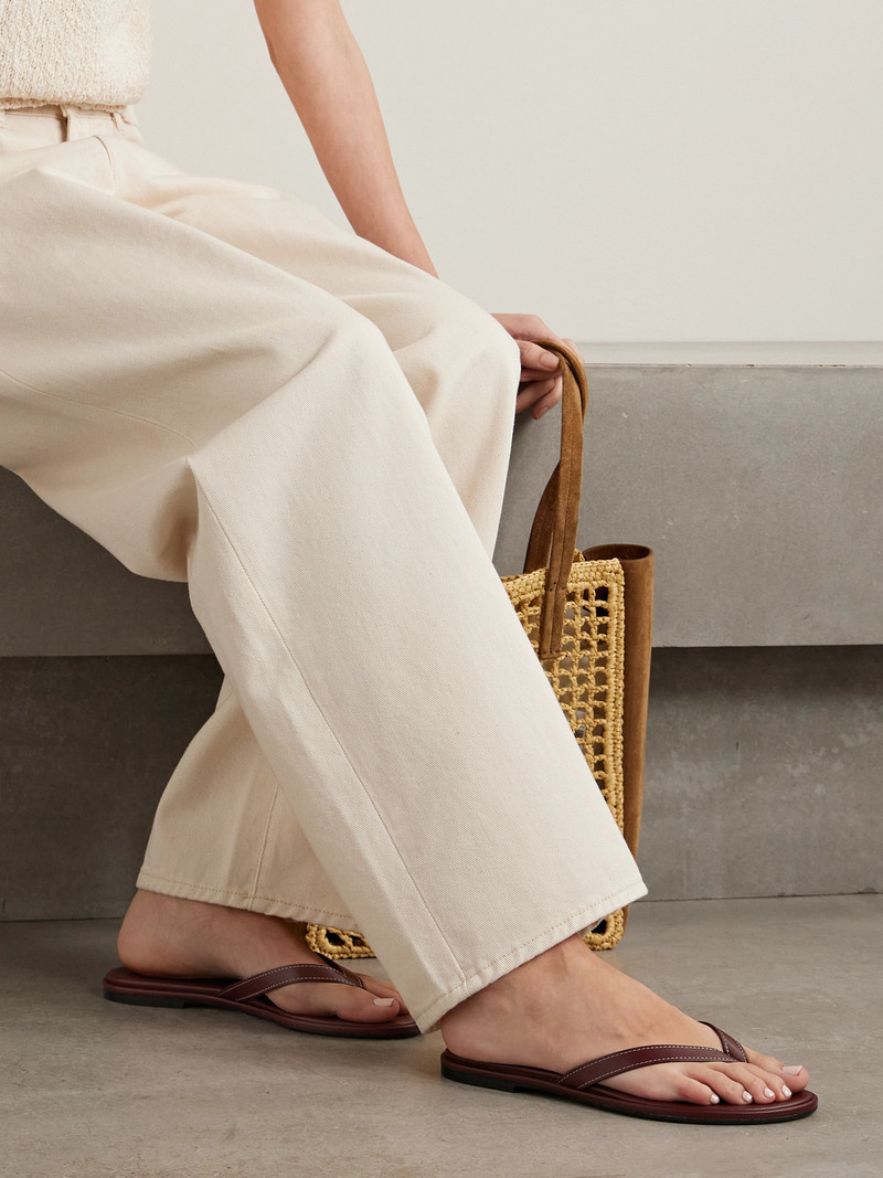 Aeyde Melody Leather Flip Flops outlook