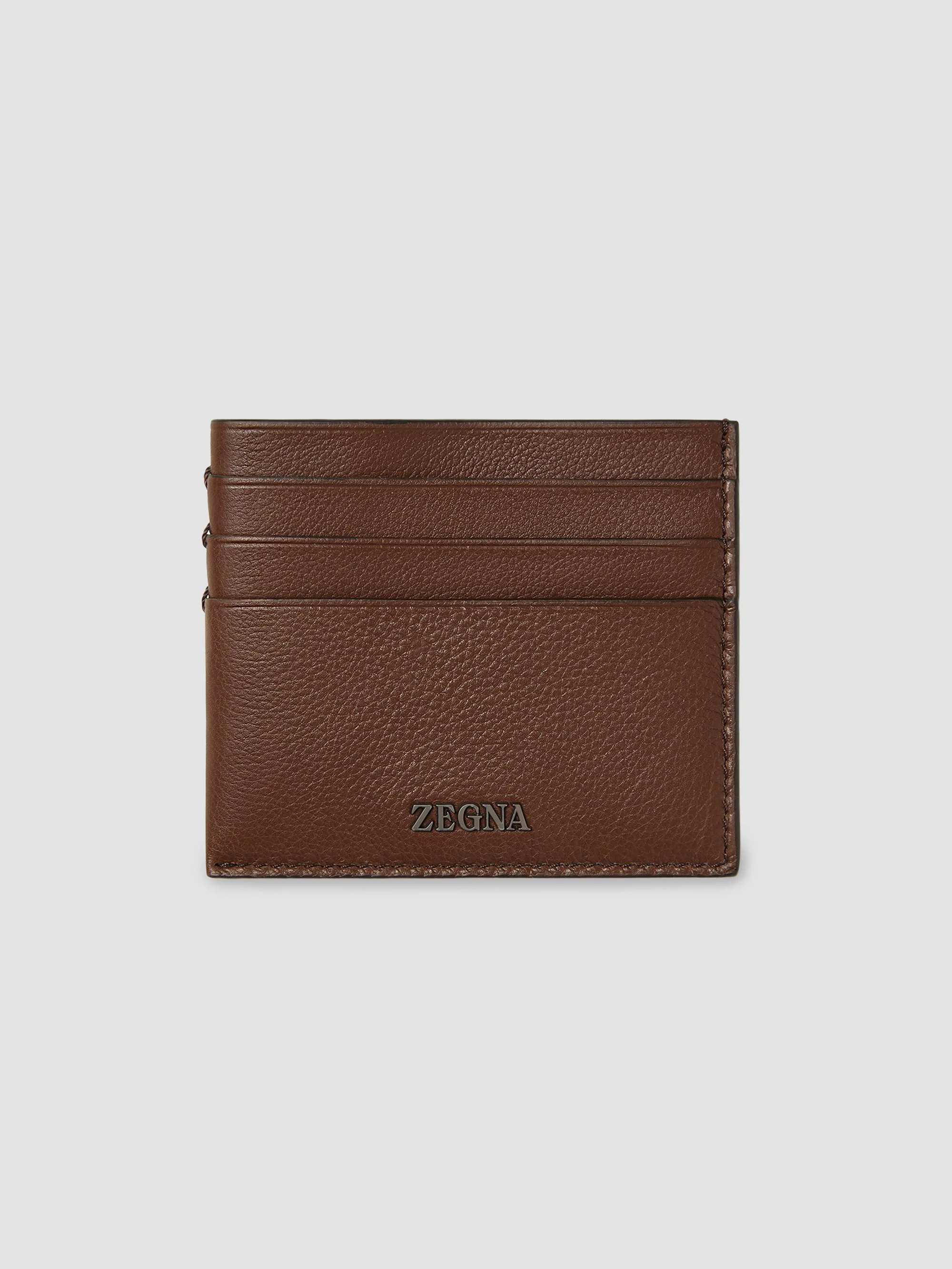 Men's Secondskin Card Case - Brown - 1