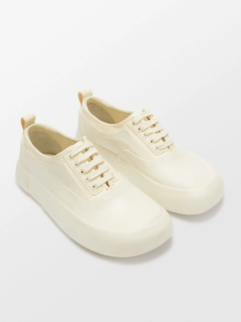 LEATHER MIX LOW TOP SNEAKER - 2