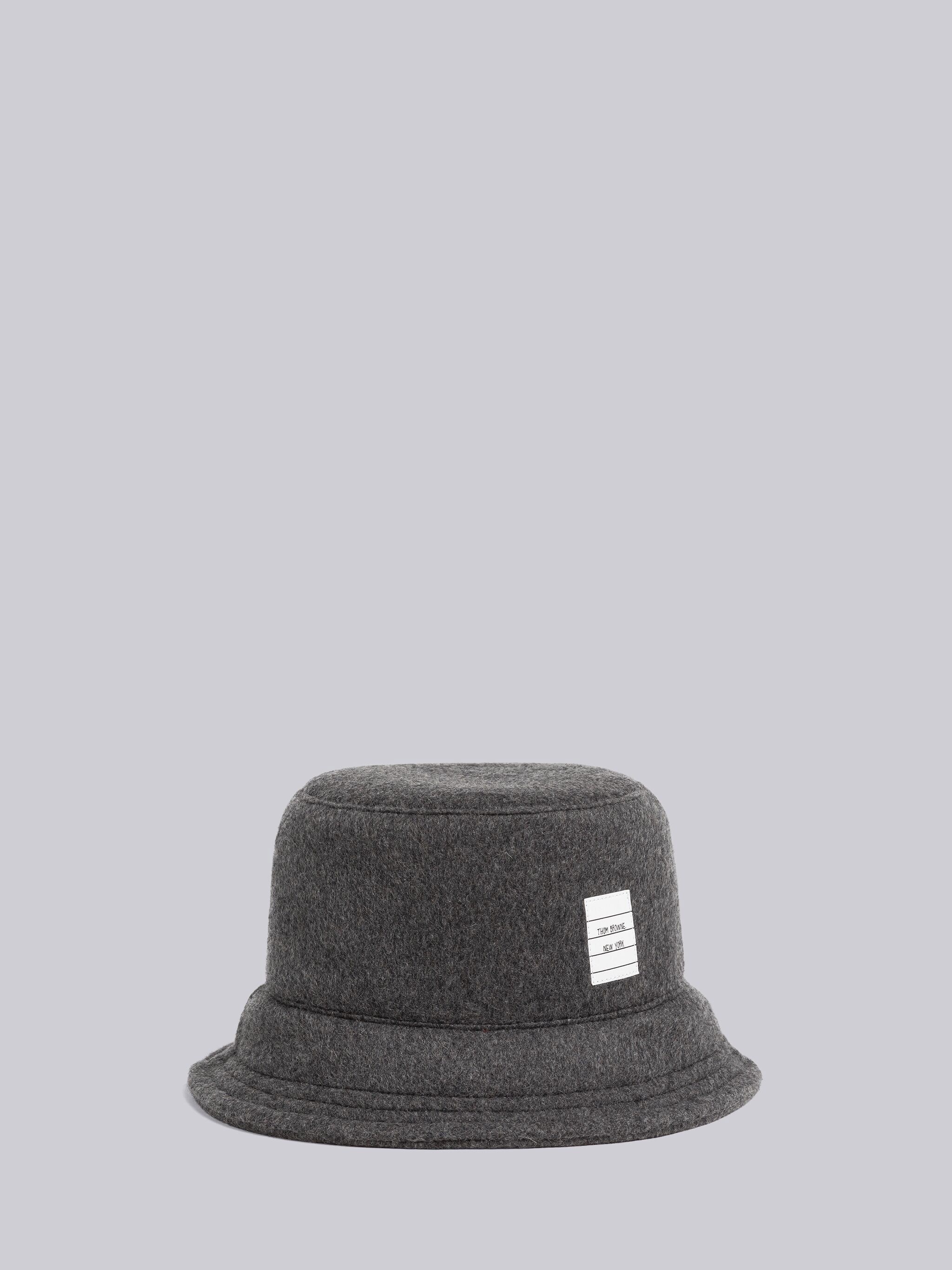 Military Weight Cashmere Bucket Hat - 1