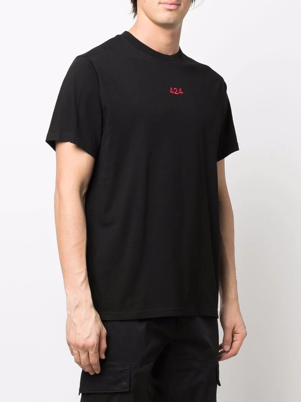 embroidered-logo T-shirt - 3