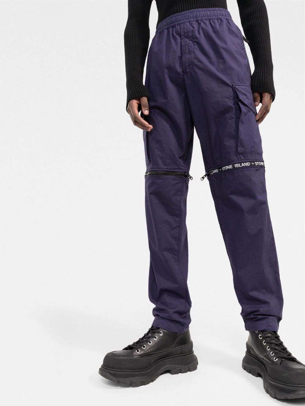 logo-print zip-vent trousers - 3