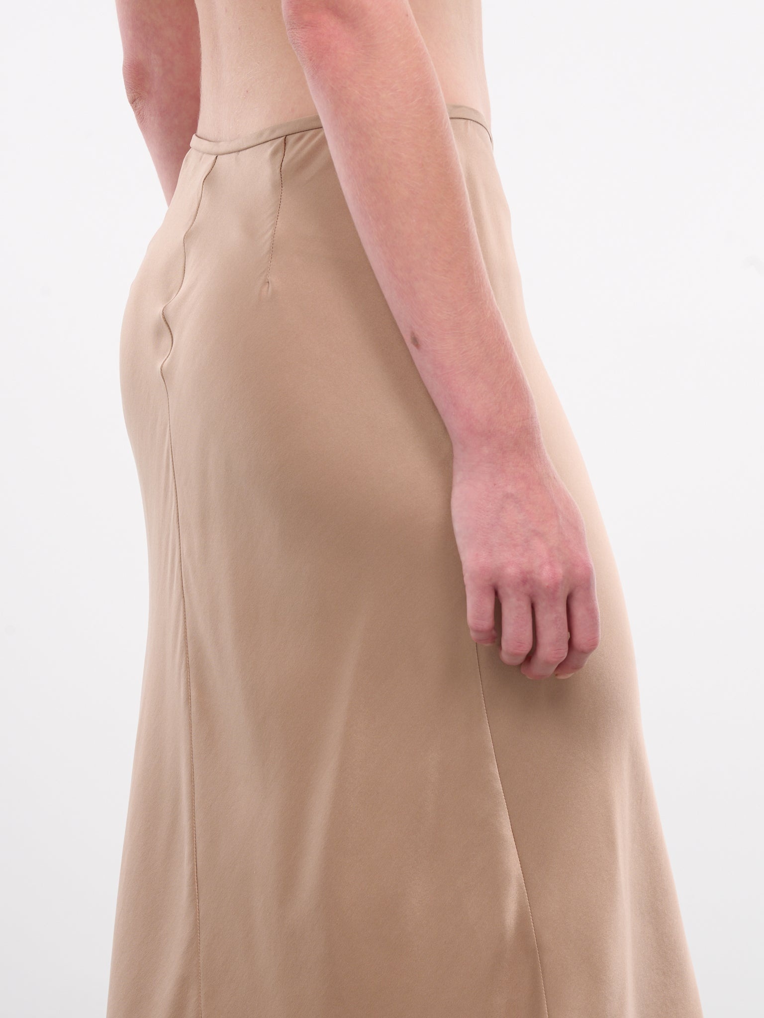 Silk Fluted Midi Skirt - 4