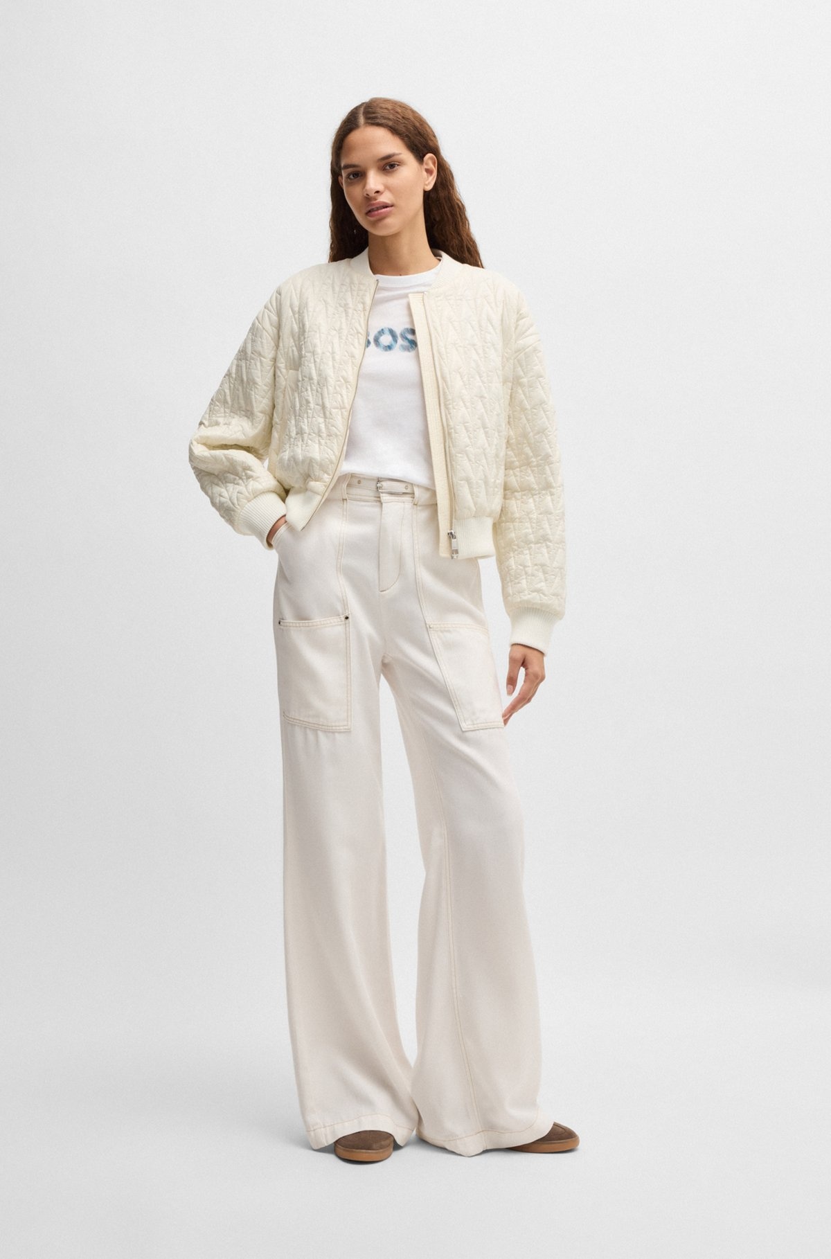 WIDE-LEG TROUSERS WITH BELT AND POCKET DETAILING - 3