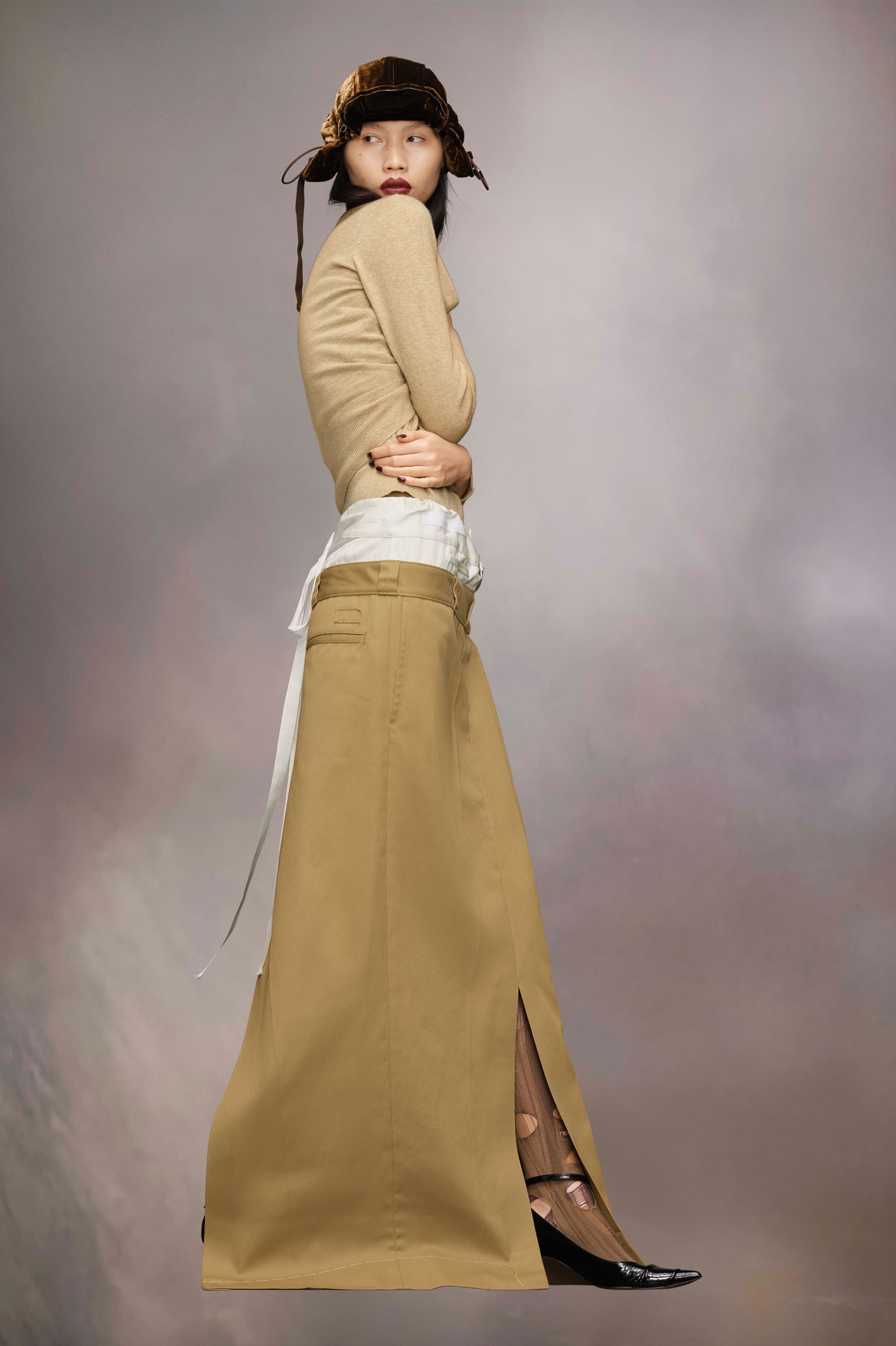 Skater Chino long skirt - 4