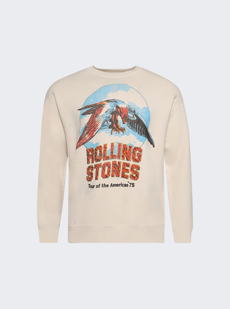 Rolling Stones Classic Crew Sweatshirt Tan 1