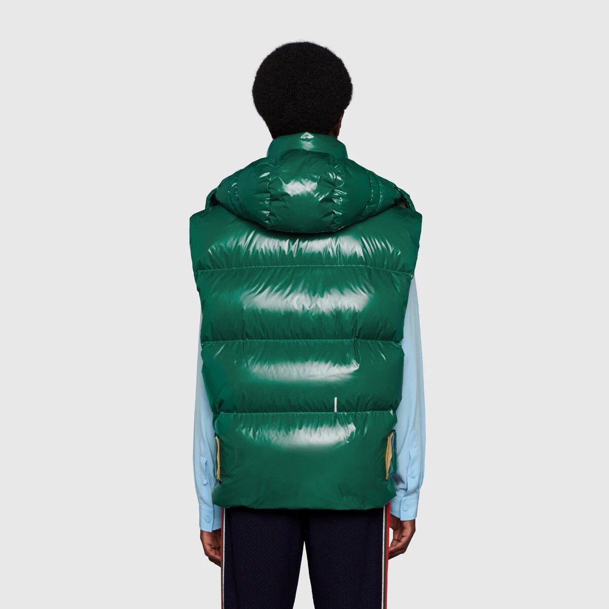 Down padded nylon vest - 4