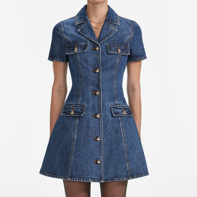 Denim Mini Dress 4