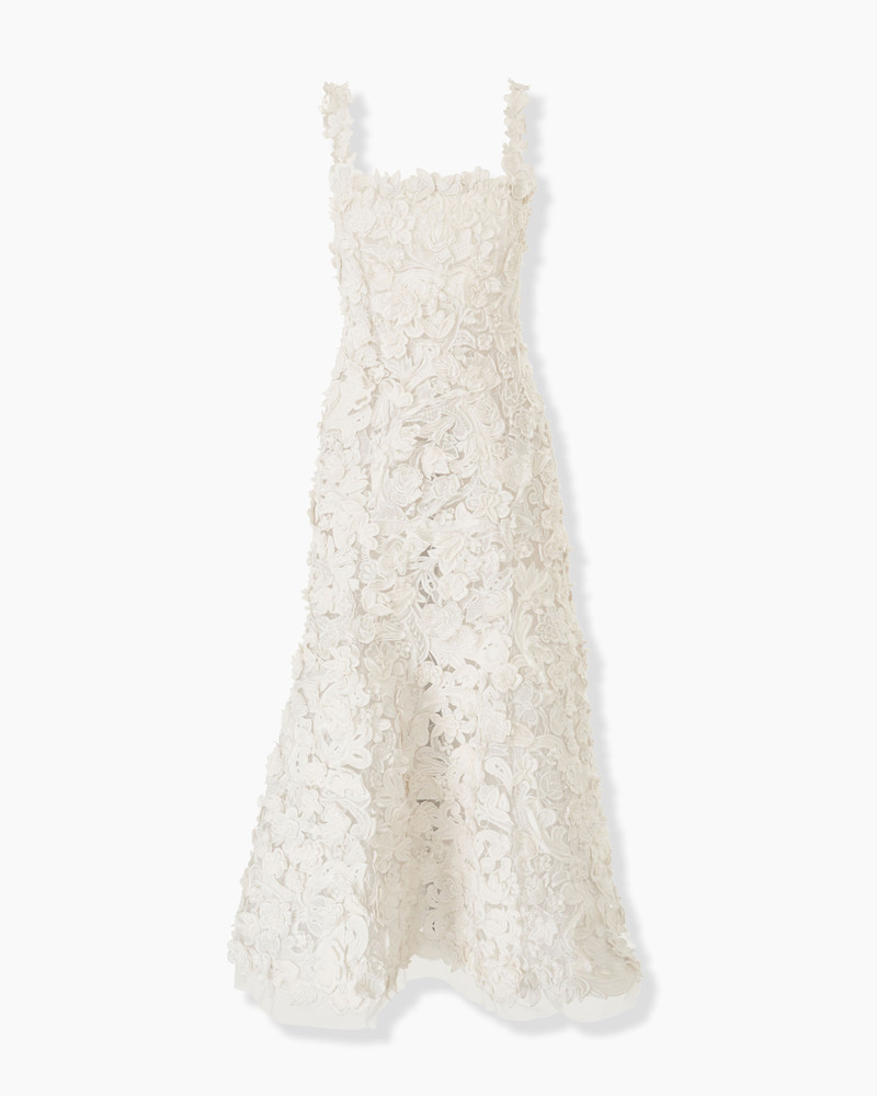 Embroidered Midi Dress 1