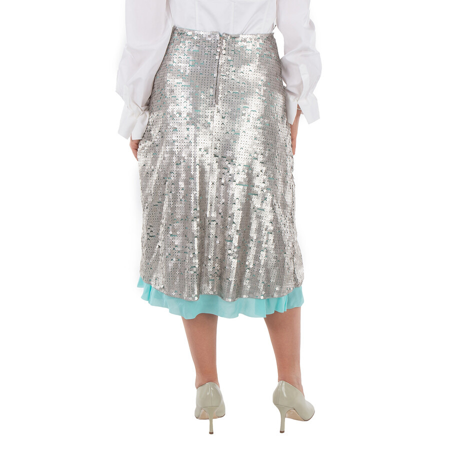 Fendi High Waist Sequins Skirt - 4