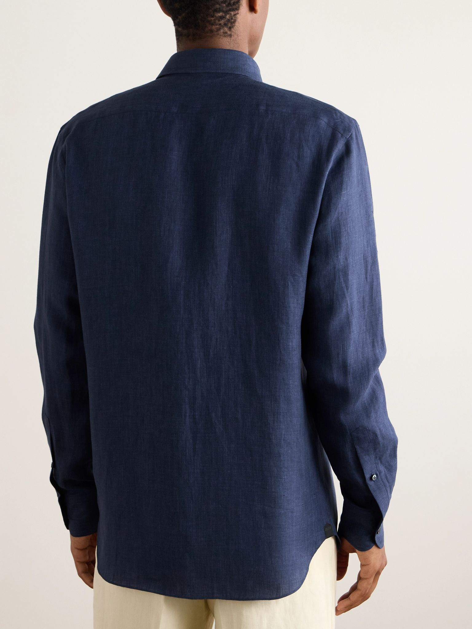 Oasi Linen Shirt Blue - 4