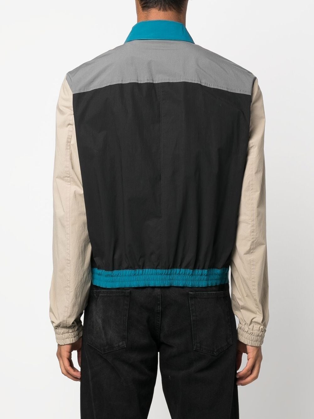 logo-print shirt jacket - 4