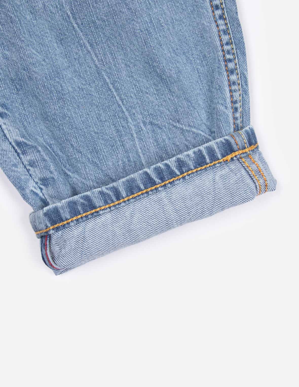 SEAGULL APPLIQUE EMBROIDERY TAPER JEANS - 10