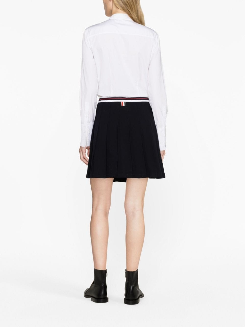 pleated cotton miniskirt - 3