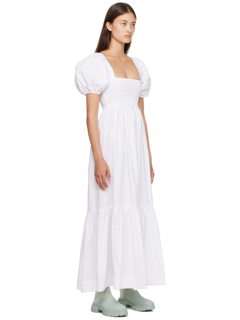 White Smocked Maxi Dress 2