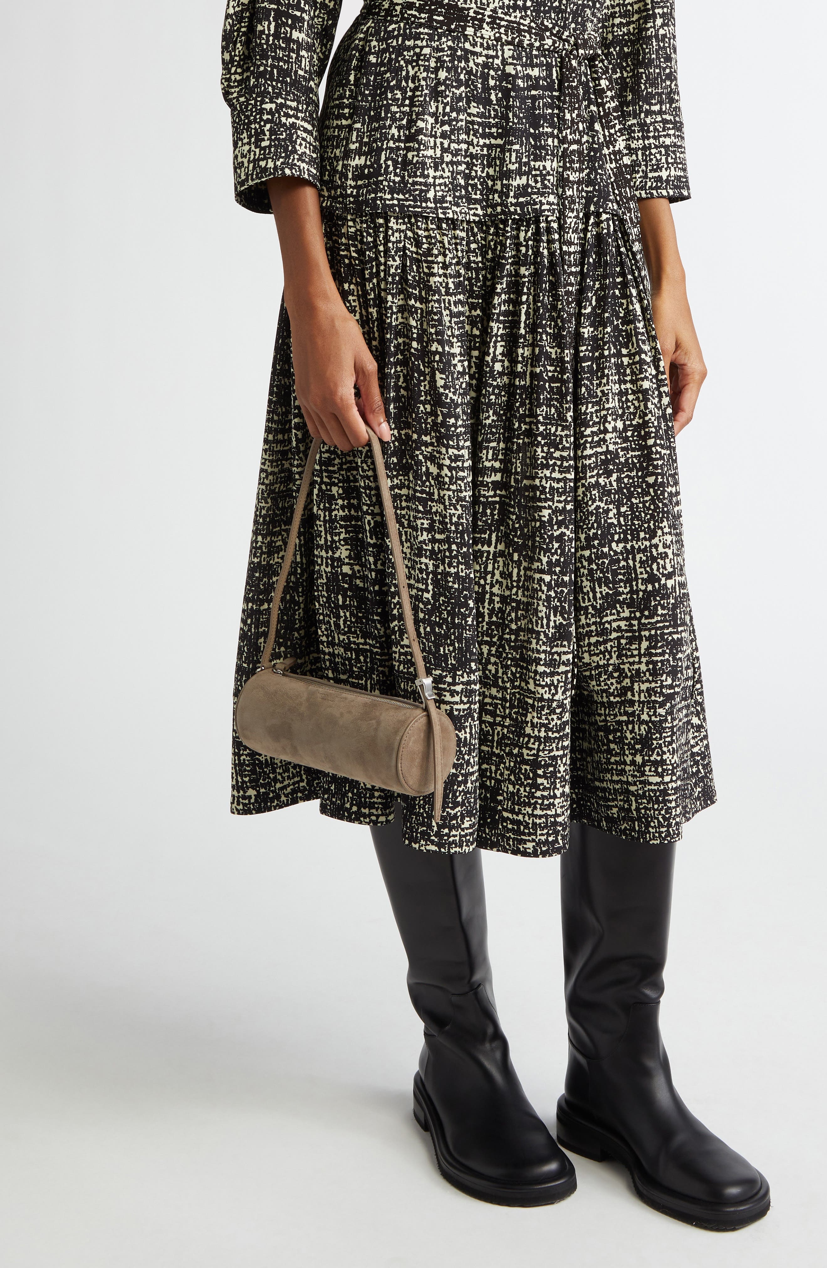 Proenza Schouler Mini Silo Leather Shoulder Bag in Taupe at Nordstrom - 2