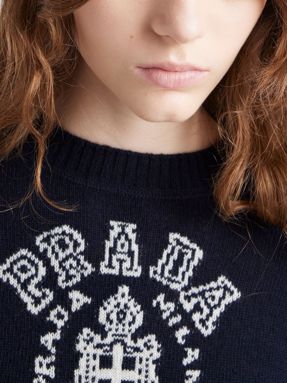 logo-intarsia sweater - 6