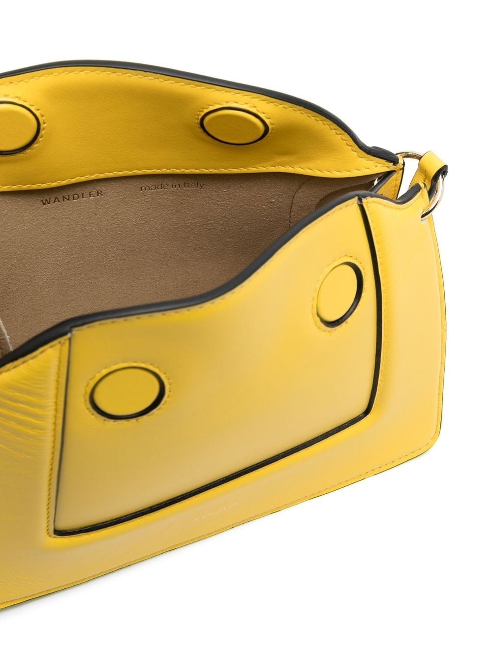 leather logo-print shoulder bag - 5