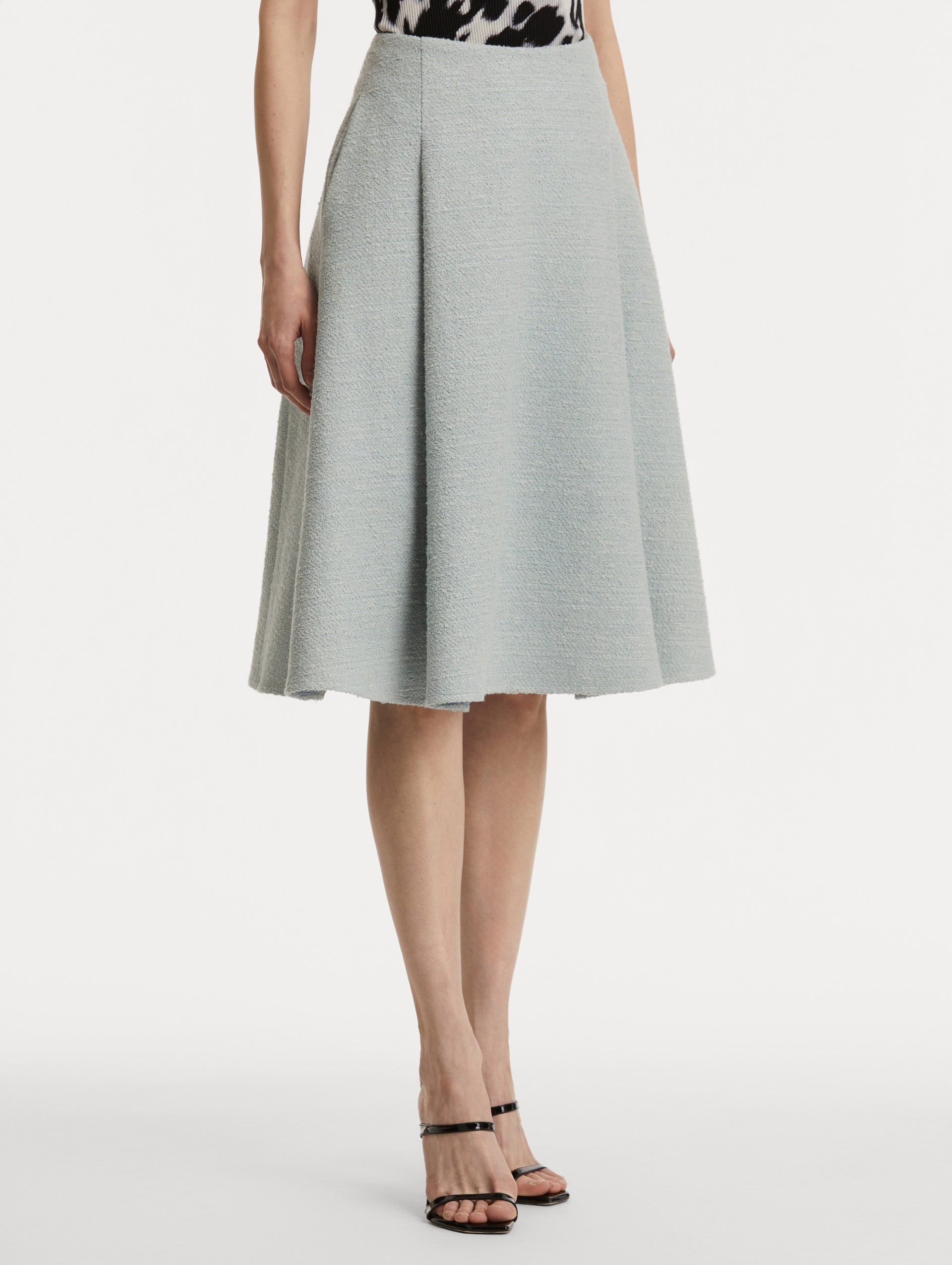 COTTON-WOOL TWEED SKIRT - 5