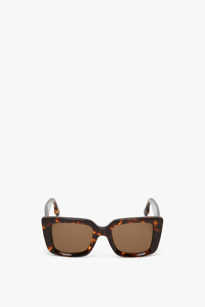 VB Monogram Detail Sunglasses in Dark Havana 1