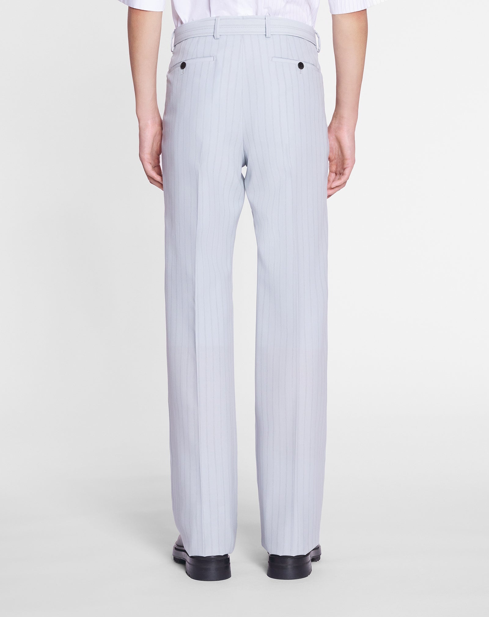 SUIT PANTS WITH BELT - 4