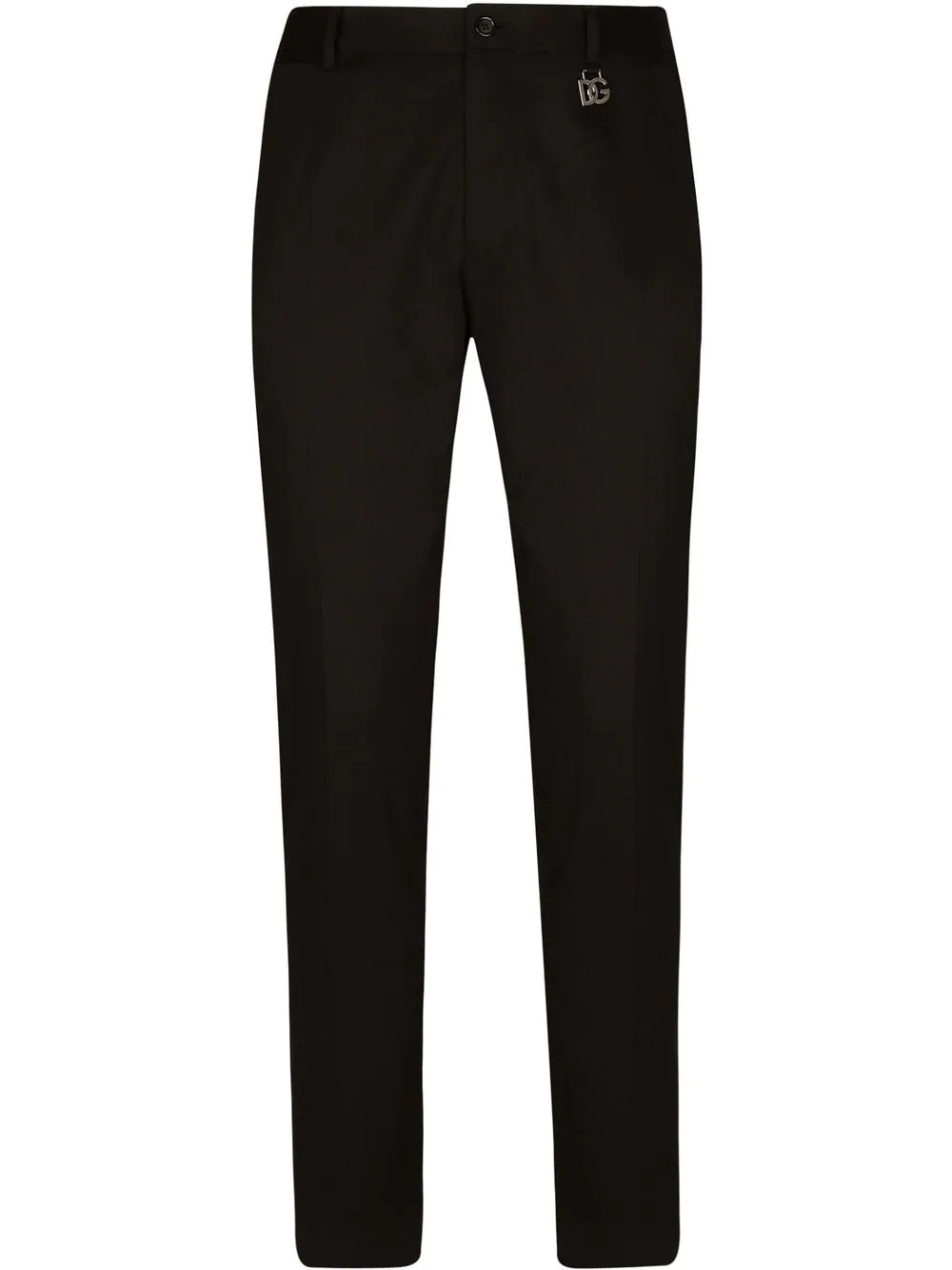 slim fit stretch-cotton trousers - 1